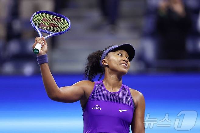 4년 7개월 만에 메이저대회 4강에 진출한 오사카 나오미. ⓒ AFP=뉴스1