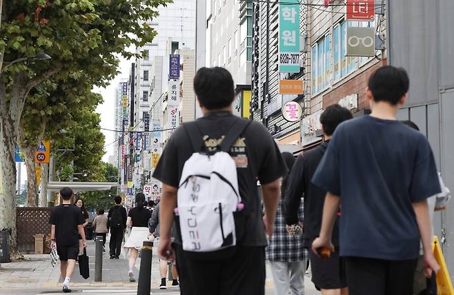 서울 대치동 학원가 모습. 사진=한경DB