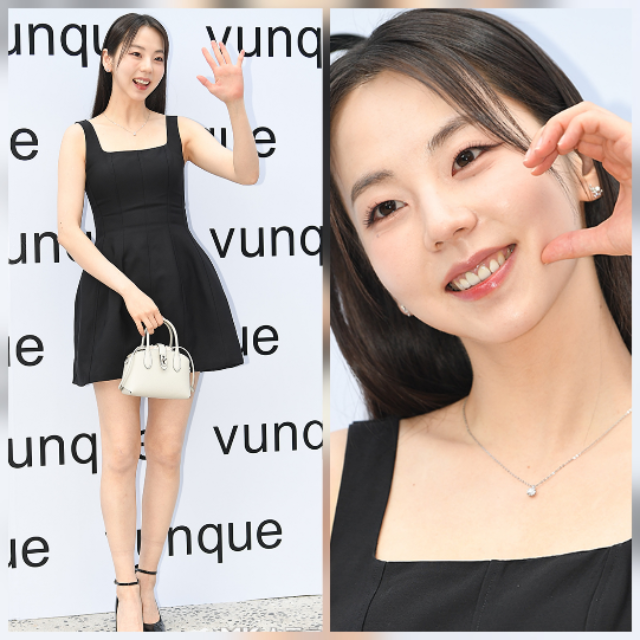 배우 안소희가 패션 브랜드 포토콜 행사에 참석해 블랙 드레스로 시선을 사로잡았다. 사진=천정환 기자