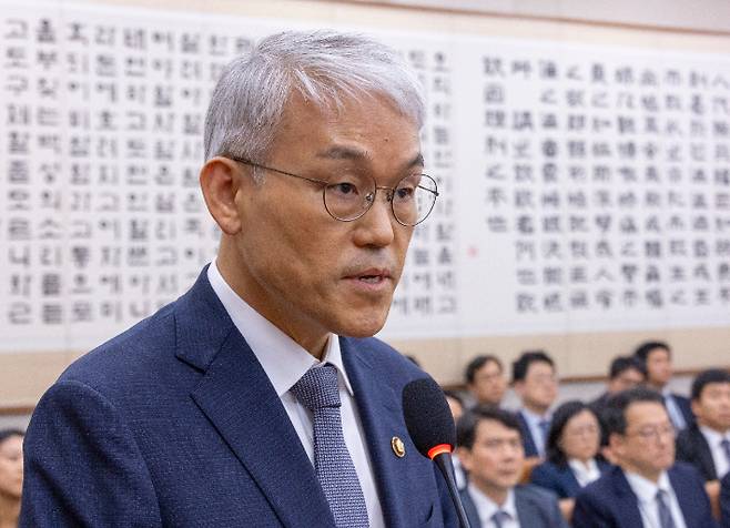 천대엽 법원행정처장. 연합뉴스