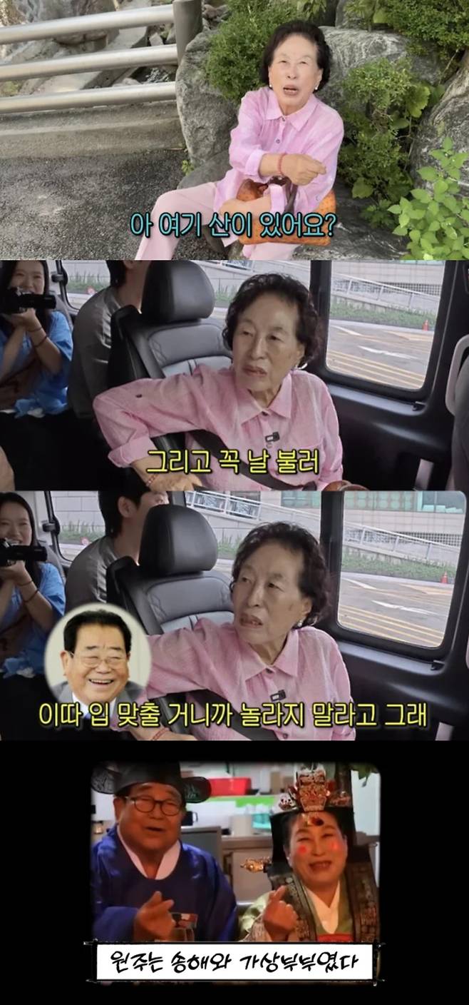 전원주가 故송해와의 추억을 회상했다. 유튜브 채널 '순풍 선우용여' 캡처.