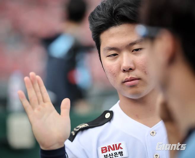 ▲ 전미르 ⓒ롯데 자이언츠