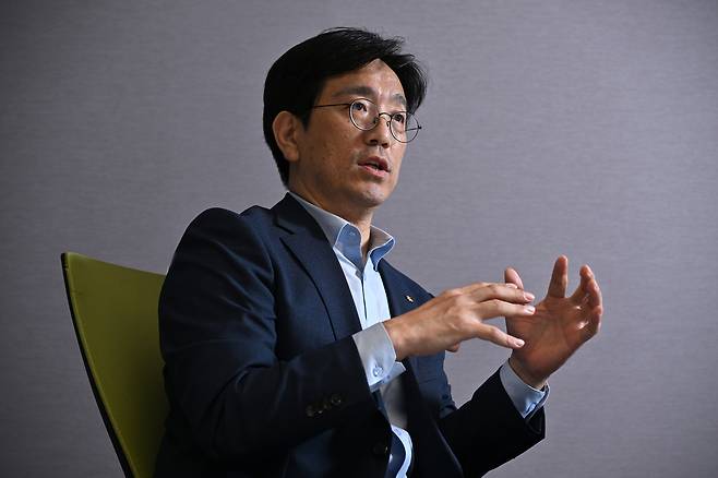 이두나 KB골든라이프 부장이 지난달 25일 오후 서울 여의도 KB국민은행 신관에서 헤럴드경제와 인터뷰를 하고 있다. 임세준 기자