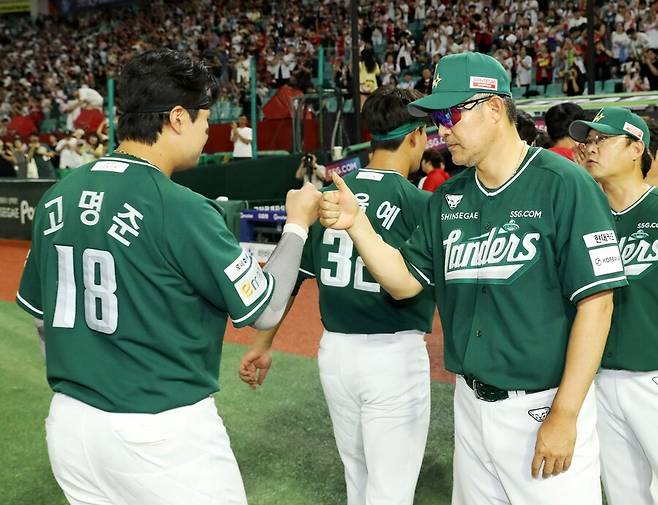 ▲ 이숭용 감독의 믿음에 부응하고 있는 고명준 ⓒSSG랜더스