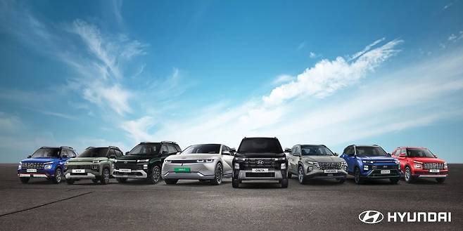 현대자동차 인도 SUV 라인업 현대자동차 제공