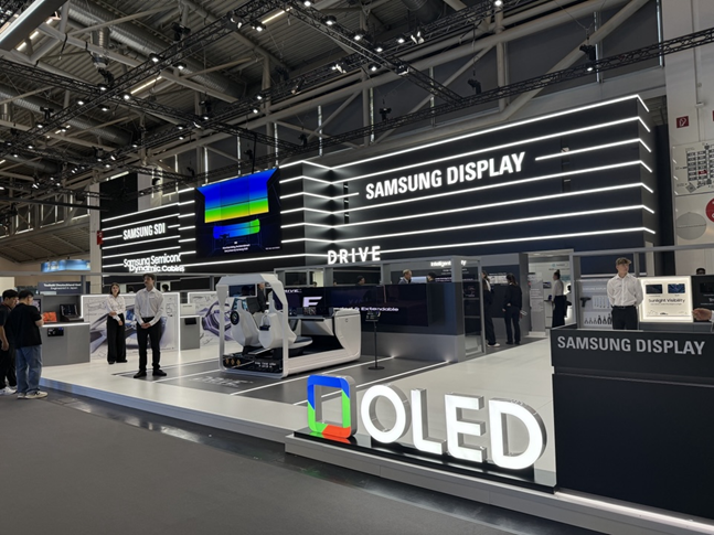 IAA 모빌리티쇼 2025 삼성디스플레이 전시부스./사진=백유진 기자 byj@
