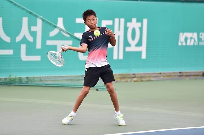 남자 12세부 단식에서 결승에 오른 이예성(사진/황서진 기자)