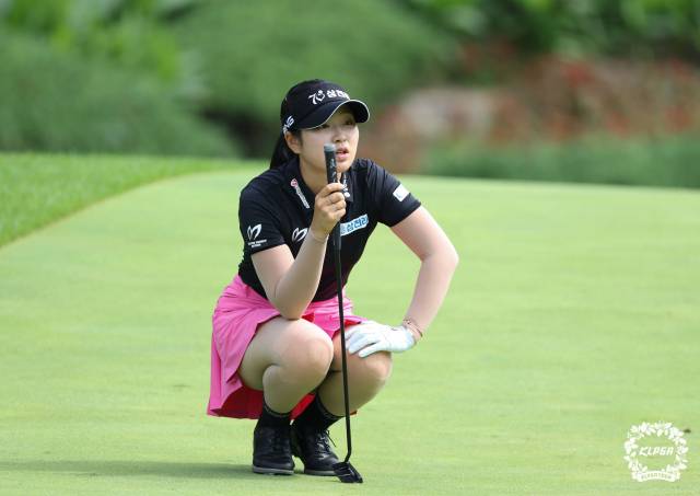 대상 1위, 상금 3위를 달리고 있는 유현조. 사진 제공=KLPGA