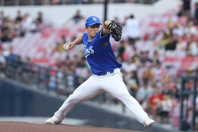 10일 광주 KIA전 선발등판 예정이었던 삼성 최원태는 9일 경기가 우천 연기되면서 11일까지 불펜에서 대기하게 됐다. 사진제공|삼성 라이온즈