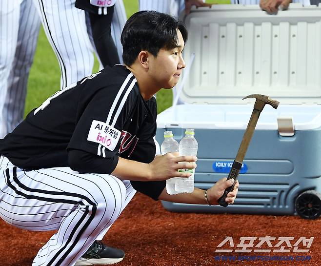 망친 들고 나타난 클로저의 위엄. 사진=정재근 기자 cjg@sportschosun.com