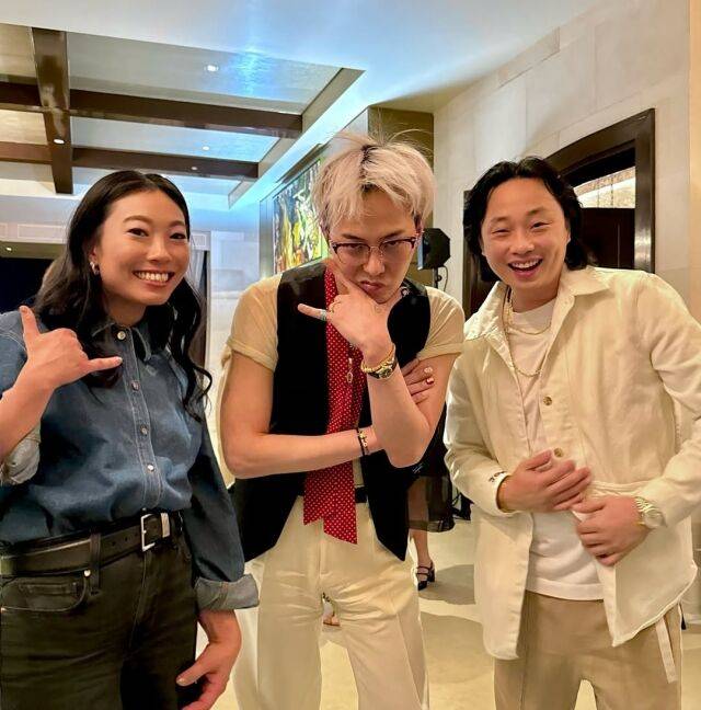 영화배우 겸 가수 아콰피나, 지드래곤, 코미디언 겸 배우 지미 양. / 지미 양 인스타그램 캡처