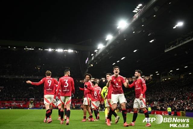 맨체스터 유나이티드 선수들. 사진(맨체스터 영국)=AFPBBNews=News1