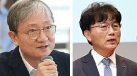 이찬진(왼쪽) 금융감독원장과 박상진 산업은행 회장. /각 사 제공