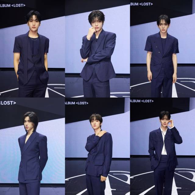 루네이트의 준우 유우마 타쿠마 이안 진수 카엘(왼쪽부터 시계방향으로) '로스트'는 새 멤버 유우마가 합류한 뒤 처음으로 선보이는 싱글이다./판타지오