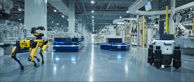 현대차그룹 메타플랜트 아메리카(HMGMA)에서 운영중인 생산 로봇들 ⓒ현대차그룹