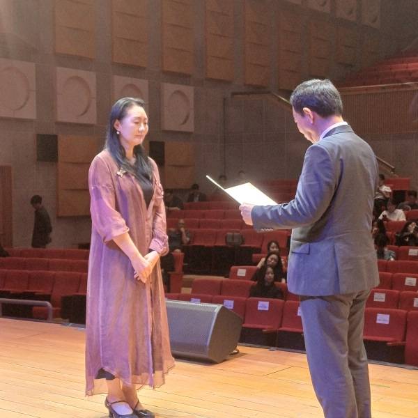 최선희 단장 수상 모습.