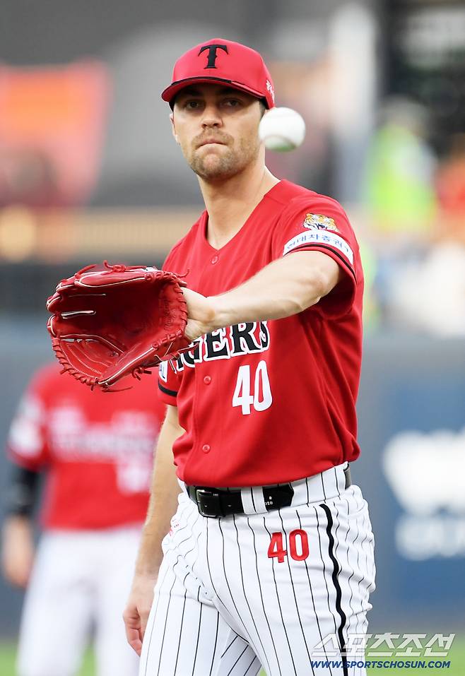 23일 광주 기아챔피언스필드에서 열린 KIA 타이거즈와 LG 트윈스의 경기. KIA 네일이 역투하고 있다. 광주=박재만 기자 pjm@sportschosun.com/2025.08.23/