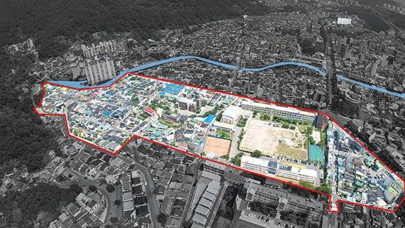 전남 순천 '정원을 품은 vita民 커뮤니티, 저전골' 도시재생 뉴딜사업 활성화 구역 전경. 순천시 제공