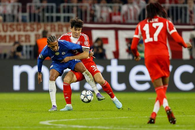 김민재가 첼시전에 나와 수비하는 모습. 사진=AFP 연합뉴스