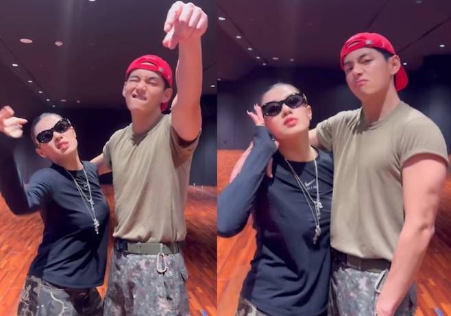 댄서 리정과 방탄소년단 멤버 뷔가 열애설 의혹에 휩싸였다. /사진=리정 인스타그램