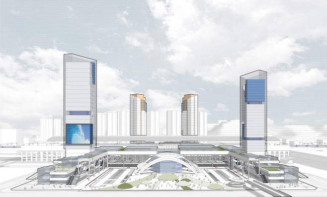 천안아산역 광역복합환승센터 조감도.