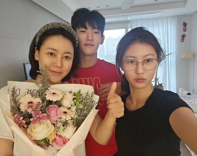 박연수, 아들 송지욱, 딸 송지아 /사진=인스타그램