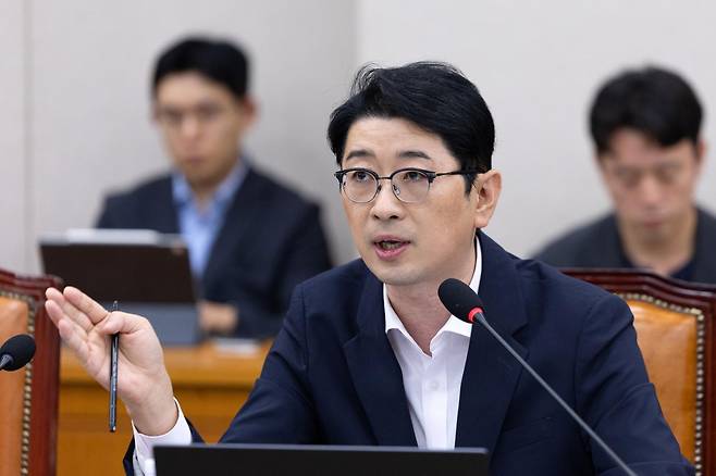 10일 서울 여의도 국회에서 열린 제429회국회(정기회) 법제사법위원회 제3차 전체회의에서 주진우 국민의힘 의원이 발언하고 있다. 2025.9.10. 뉴스1
