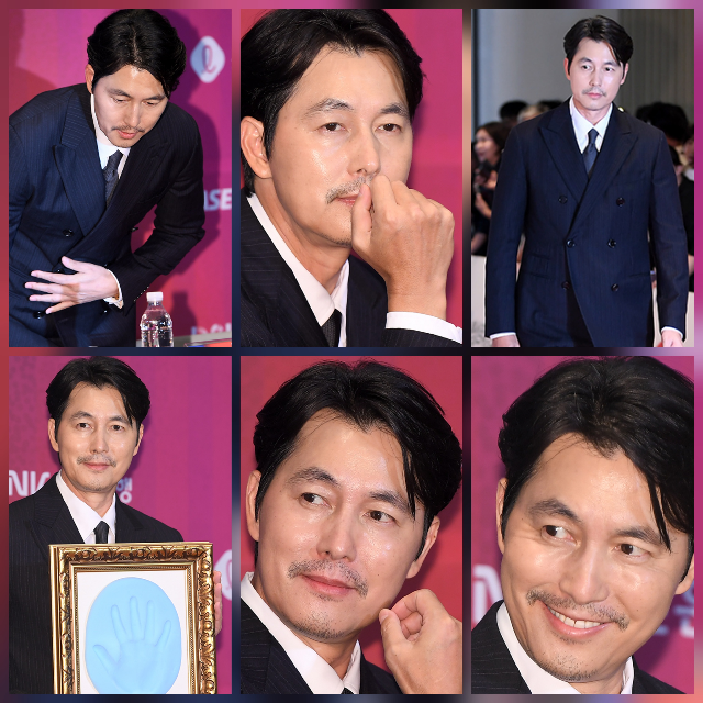 정우성이 혼외자 논란과 극비 혼인신고 이후 1년 만에 공식석상에 섰다. 사진=천정환 기자