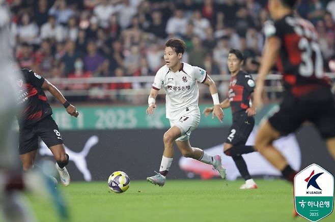광주 FC 오후성. 사진=한국프로축구연맹