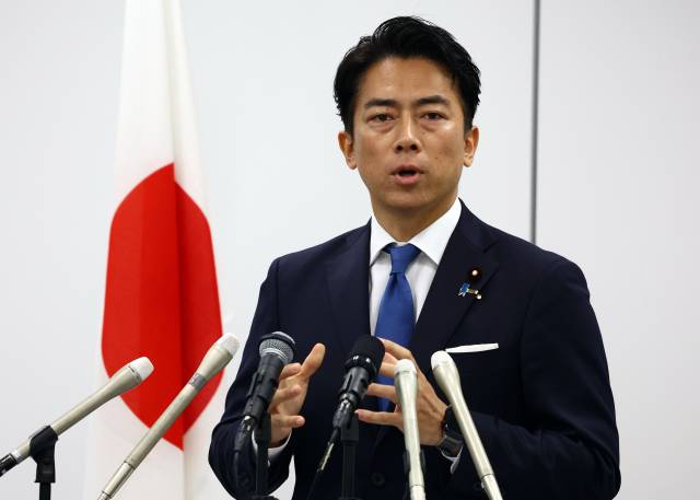 일본 농림수산상인 고이즈미 신지로 자민당 의원. 로이터연합뉴스