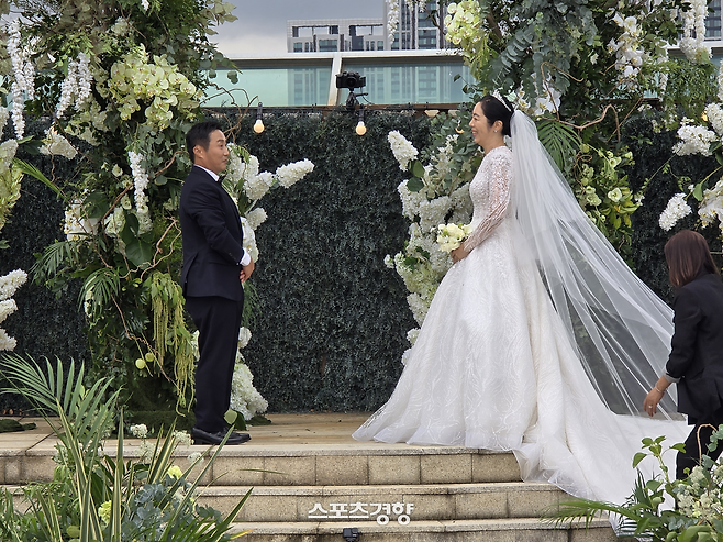 김병만·현은재 결혼식 현장. 사진 독자제공