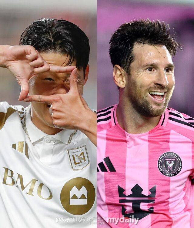 손흥민과 리오넬 메시/게티이미지코리아