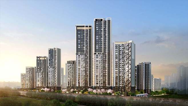 아크로 드 서초 단지 투시도.(DL이앤씨 제공)/ 뉴스1 ⓒ News1