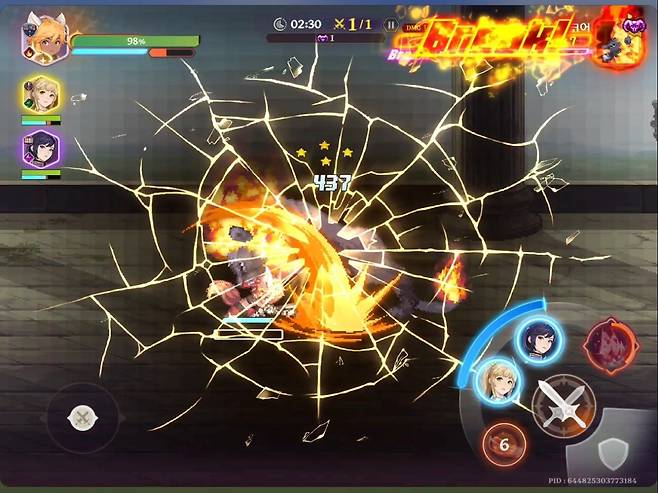 - 브레이크에 특화된 제압 속성 기사 '얀' "선봉으로 딱이다"