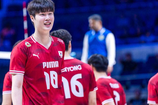 한국 남자배구 국가대표 미들블로커 최준혁./FIVB