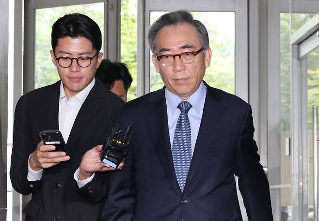 특검 출석하는 조태열 전 외교부 장관. 연합뉴스