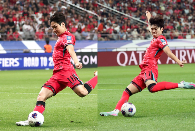 이강인(왼쪽)·배준호(오른쪽). 연합뉴스