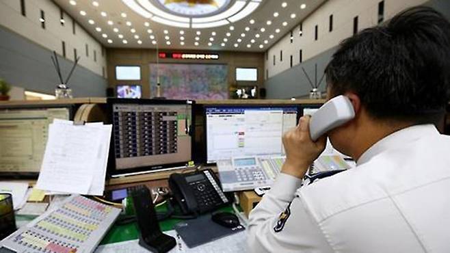 112 상황실. 연합뉴스 자료사진(해당 기사와 관련 없음)