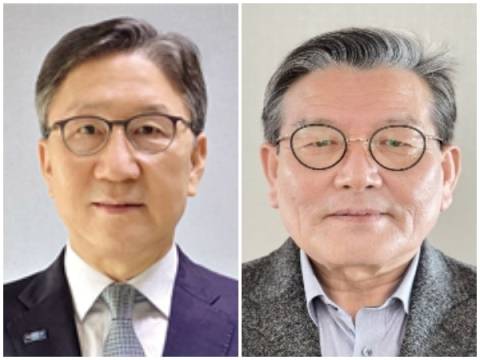 왼쪽부터 조국혁신당 정진백 기장지역위원장, 김종수 금정지역위원장. 혁신당 제공