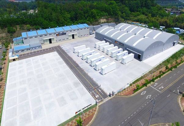 에너지저장장치(ESS) 기업 비에스에스 창녕 공장.