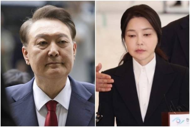 윤석열 전 대통령(왼쪽)과 김건희 여사. 연합뉴스