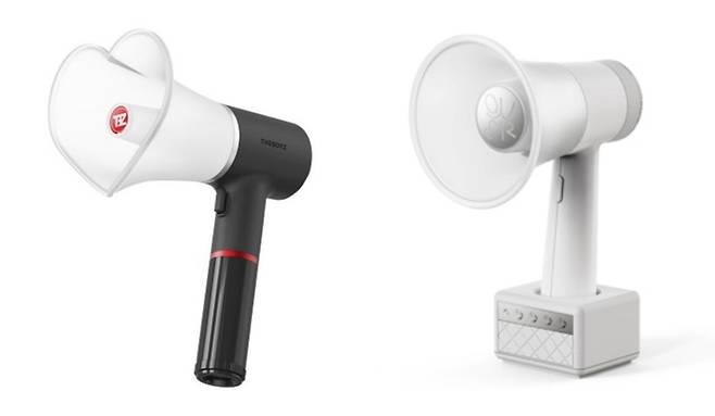 더보이즈, QWER 공식 응원봉. 사진|각 소속사