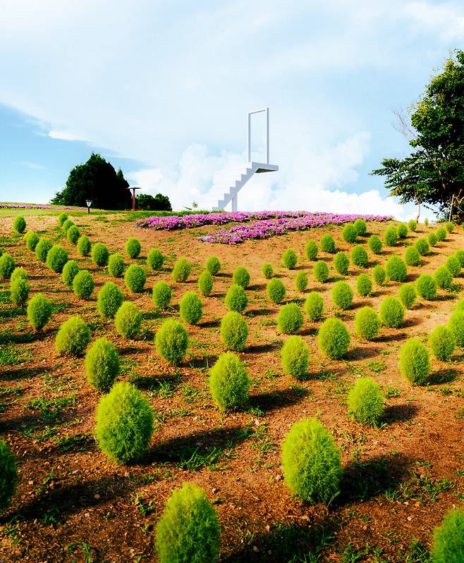 하코다테 산 전망대의 조경