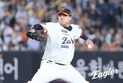 < 역투하는 류현진 투수 >