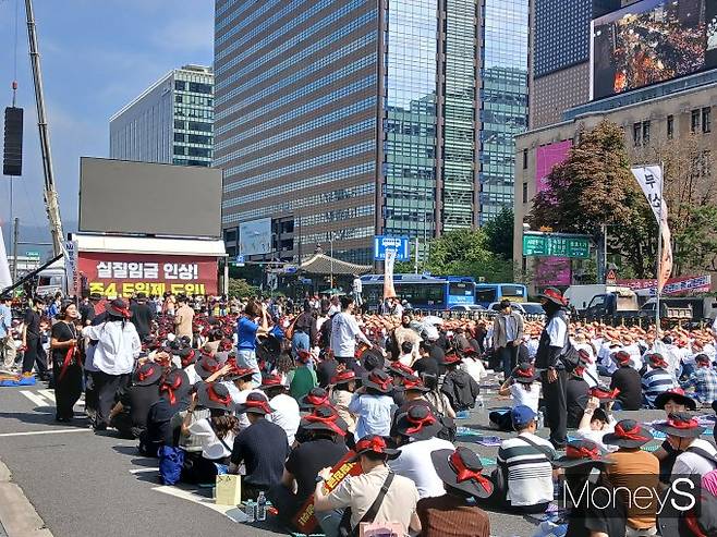 당초 전망과 달리 금융노조 총파업 참여율은 저조했다./사진=머니S 강한빛 기자