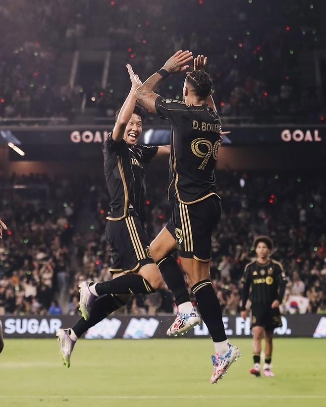 손흥민, 데니스 부앙가. 사진 | LAFC SNS