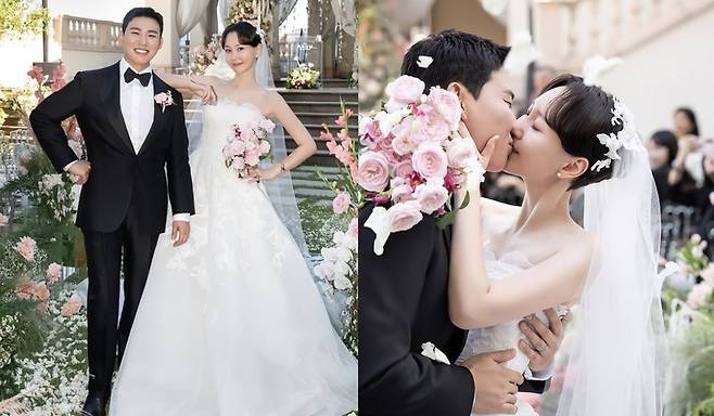 이유영 부부 결혼식 모습. 이유영 SNS