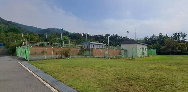 연암배수지 전경.