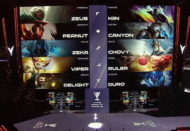 2025 LCK 결승전, 롤 대회, 경기 일정, MBC 생중계 : LCK 결승전, 한화생명 vs 젠지 3세트 ©LCK