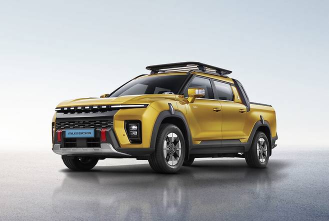 무쏘 EV. KG모빌리티 제공